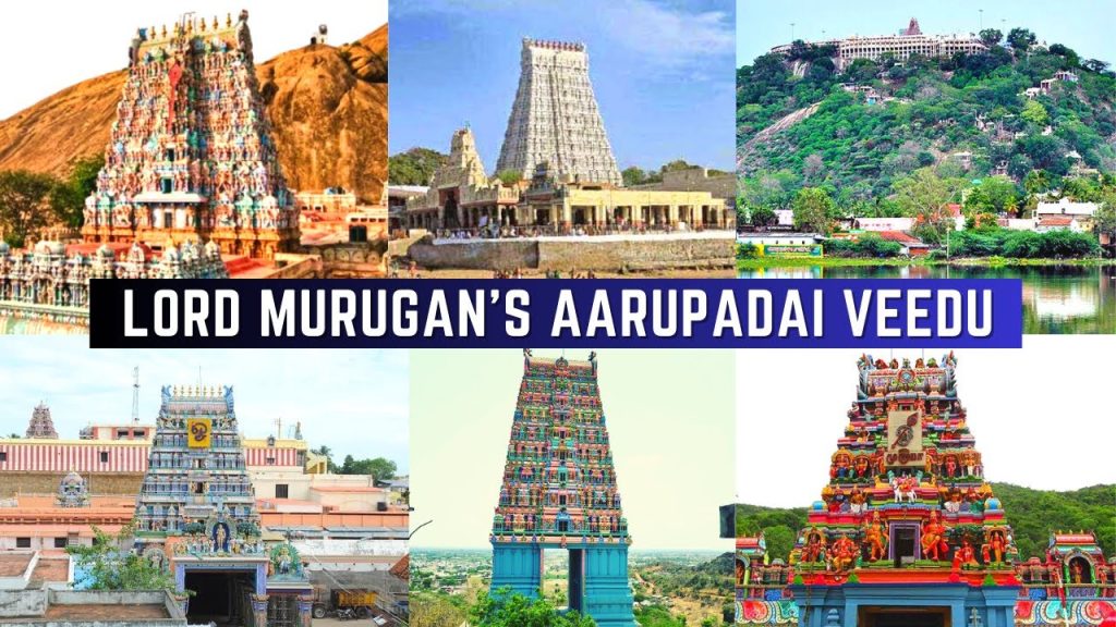 aarupadai veedu, six abodes of lord muruga